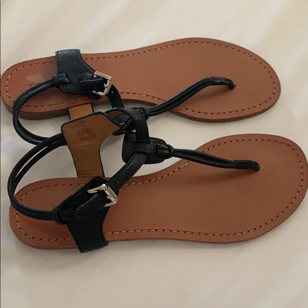 Coach leather sandals
